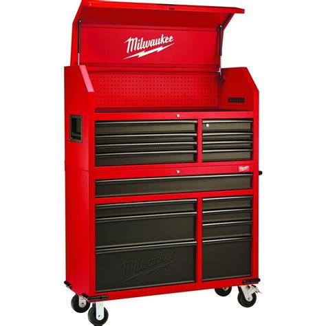 46 in. rolling steel chest and cabinet combo|Milwaukee Tool 46.